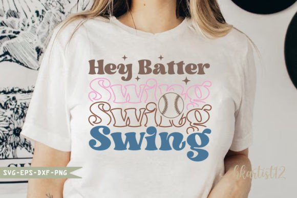 Hey Batter Swing Retro SVG Embroidery Review