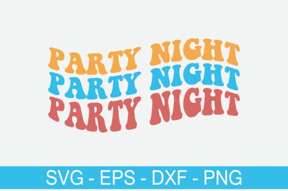 Party Night Retro Svg Design