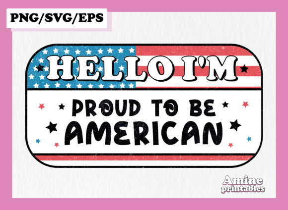 Proud American 4th of July Retro SVG Review